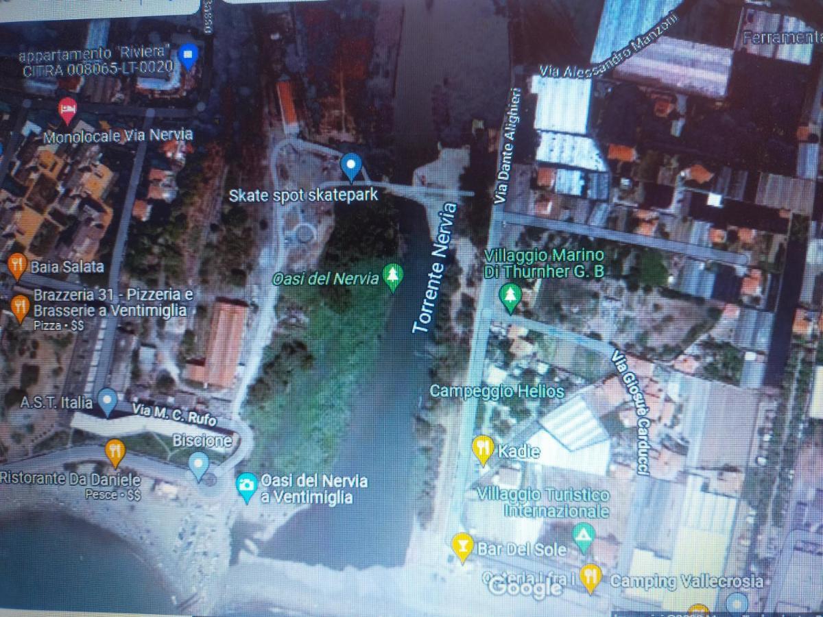 Appartamento Riviera Trilocale Wifi E Parcheggio Privato Вентімілья Екстер'єр фото